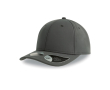 Pet van gerecycled polyester met klittenbandsluiting 255 g/m² kleur donkergrijs