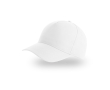 Pet voor kinderen van gerecycled polyester, baseballstijl, 220 g/m² kleur wit