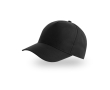 Pet voor kinderen van gerecycled polyester, baseballstijl, 220 g/m² kleur zwart