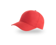 Pet voor kinderen van gerecycled polyester, baseballstijl, 220 g/m² kleur rood