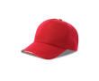 Baseballpet van gerecycled polyester met Italiaanse klep 220 g/m² kleur rood