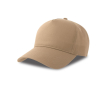 Gestructureerde baseballpet met 5 panelen en klittenbandsluiting kleur khaki
