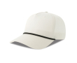 5-panel baseball pet met snapbacksluiting kleur wit
