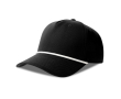 5-panel baseball pet met snapbacksluiting kleur zwart