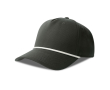 5-panel baseball pet met snapbacksluiting kleur donkergrijs