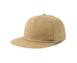 Onversterkte 5-panel cap met gerecyclede platte klep ReTraze® kleur khaki