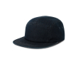 Ongestructureerde 5-panel campercap met platte klep kleur donkerblauw