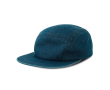 Ongestructureerde 5-panel campercap met platte klep kleur jeans blauw
