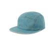 Ongestructureerde 5-panel campercap met platte klep kleur grijsachtig blauw