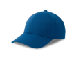 Baseballpet van eco polyester, 6 panelen en klittenbandsluiting kleur koningsblauw