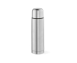 Dubbelwandige thermosfles van gerecycled roestvrij staal 500 ml kleur zilver