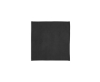 Vierkante placemat van gerecycled canvas 30 x 30 cm en 180 g/m² kleur zwart