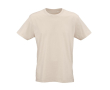 Unisex T-shirt van biologisch katoen regular fit 165g/m² Copacabana kleur beige
