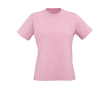 Dames T-shirt van biologisch ring-spun katoen 165 g/m² Copacabana kleur roze