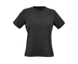 Dames T-shirt van biologisch ring-spun katoen 165 g/m² Copacabana kleur zwart
