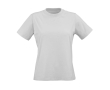 Dames T-shirt van biologisch ring-spun katoen 165 g/m² Copacabana kleur lichtgrijs