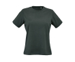Dames T-shirt van biologisch ring-spun katoen 165 g/m² Copacabana kleur donkergroen