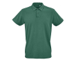 Unisex polo van katoen met korte mouwen 160 g/m² Ipanema kleur donkergroen