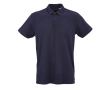 Unisex polo van katoen met korte mouwen 160 g/m² Ipanema kleur marineblauw