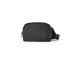 Waterbestendige heuptas van gerecycled nylon met achtervak 1,5 L kleur zwart