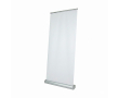 Middelgrote roll-up banner met draagtas, gemaakt in Europa kleur zilver