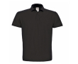 Piqué katoenen polo voor heren met 2 knopen 180 g/m² B&C kleur zwart
