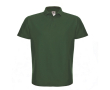 Piqué katoenen polo voor heren met 2 knopen 180 g/m² B&C kleur donkergroen