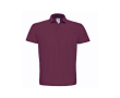 Piqué katoenen polo voor heren met 2 knopen 180 g/m² B&C kleur bordeaux