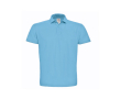 Piqué katoenen polo voor heren met 2 knopen 180 g/m² B&C kleur lichtblauw