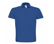 Piqué katoenen polo voor heren met 2 knopen 180 g/m² B&C kleur koningsblauw