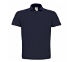 Piqué katoenen polo voor heren met 2 knopen 180 g/m² B&C kleur marineblauw