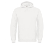 Herenhoodie van katoen en polyester met capuchon 280 g/m² B&C kleur wit