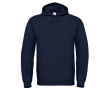 Herenhoodie van katoen en polyester met capuchon 280 g/m² B&C kleur marineblauw