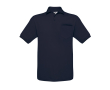 Poloshirt van 100% katoen voor heren met korte mouwen 180 g/m² B&C kleur marineblauw