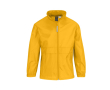 Verstelbare windjack van nylon voor kids, waterafstotend B&C kleur donkergeel