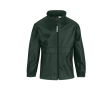 Verstelbare windjack van nylon voor kids, waterafstotend B&C kleur donkergroen