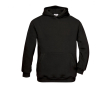 Kinderhoodie van katoen en polyester 280 g/m² B&C kleur zwart