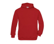 Kinderhoodie van katoen en polyester 280 g/m² B&C kleur rood