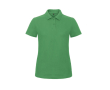 Piqué katoenen polo voor dames met korte mouwen 180 g/m² B&C kleur groen