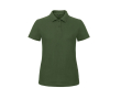 Piqué katoenen polo voor dames met korte mouwen 180 g/m² B&C kleur donkergroen