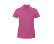 Piqué katoenen polo voor dames met korte mouwen 180 g/m² B&C kleur roze