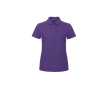 Piqué katoenen polo voor dames met korte mouwen 180 g/m² B&C kleur paars