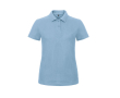 Piqué katoenen polo voor dames met korte mouwen 180 g/m² B&C kleur lichtblauw