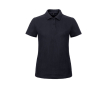 Piqué katoenen polo voor dames met korte mouwen 180 g/m² B&C kleur marineblauw