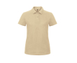 Piqué katoenen polo voor dames met korte mouwen 180 g/m² B&C kleur beige