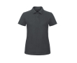 Piqué katoenen polo voor dames met korte mouwen 180 g/m² B&C kleur antraciet