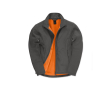 Elastisch softshell-jack van polyester voor heren 300 g/m² B&C kleur donkergrijs