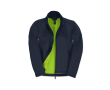 Elastisch softshell-jack van polyester voor dames 300 g/m² B&C kleur marineblauw