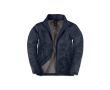 Polyester herenjas, waterdicht en winddicht B&C kleur marineblauw
