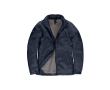 Polyester jas voor dames, waterdicht en winddicht B&C kleur marineblauw